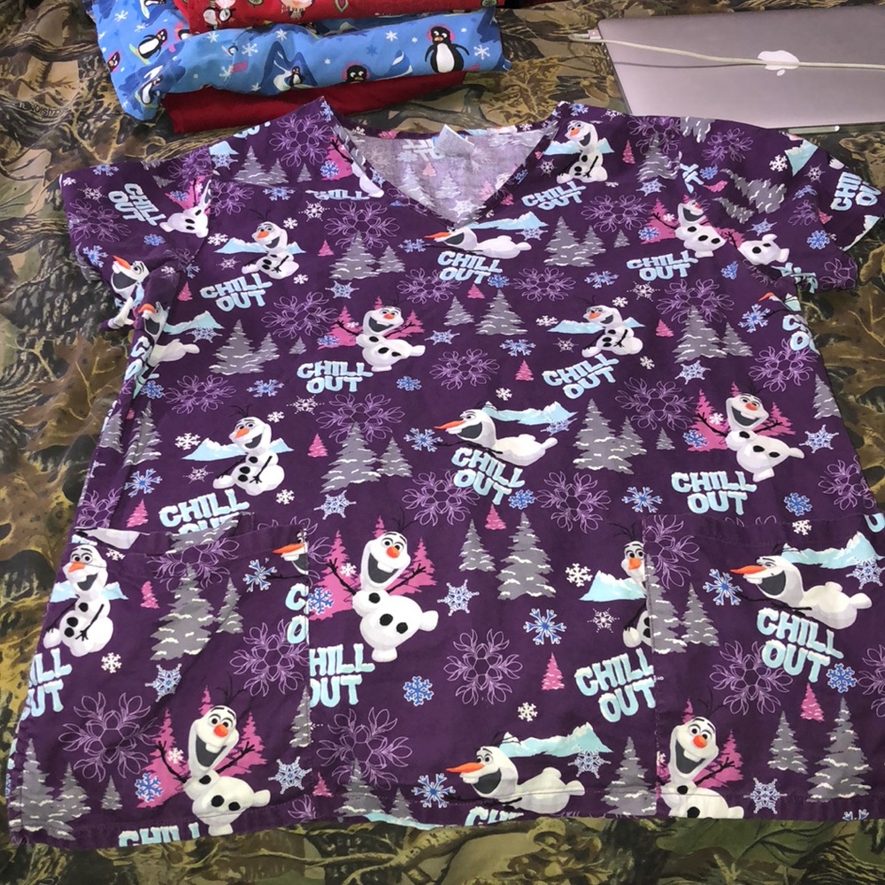 Disney scrub top
